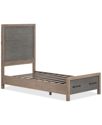 Portmore Twin Panel Storage Bed (with soft close drawers), Created for Macy's