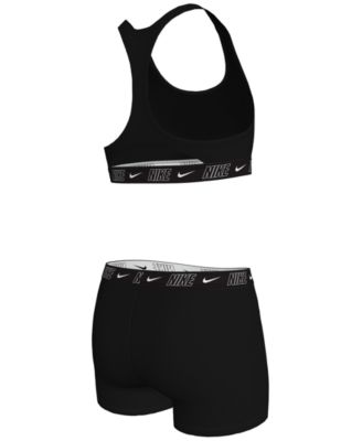 Big Girls Racerback Top & Shorts Swimsuit, 2 Piece Set