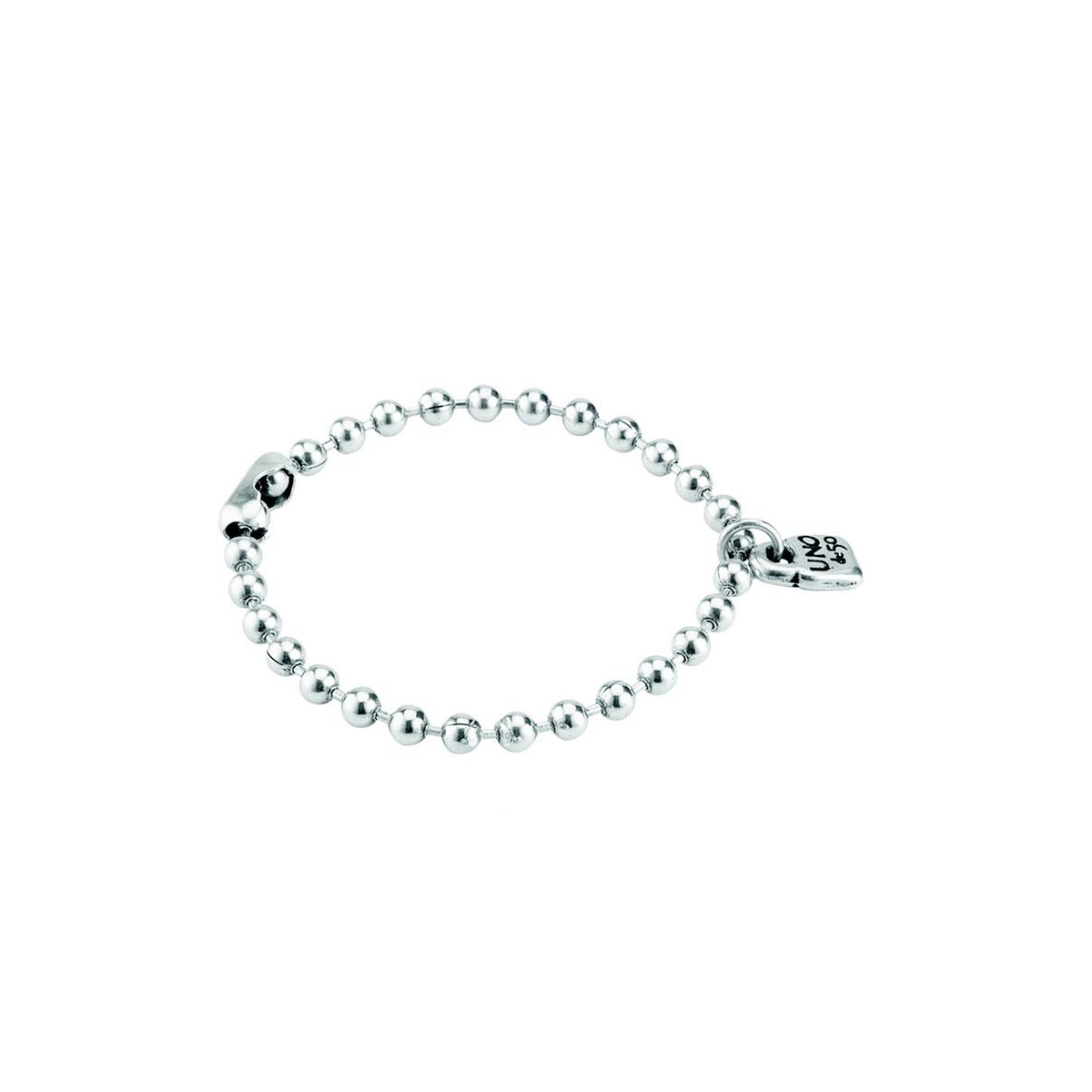 Unode50 Sterling Silver And 18k Gold-plated Ball Shaped Bracelet In Silver