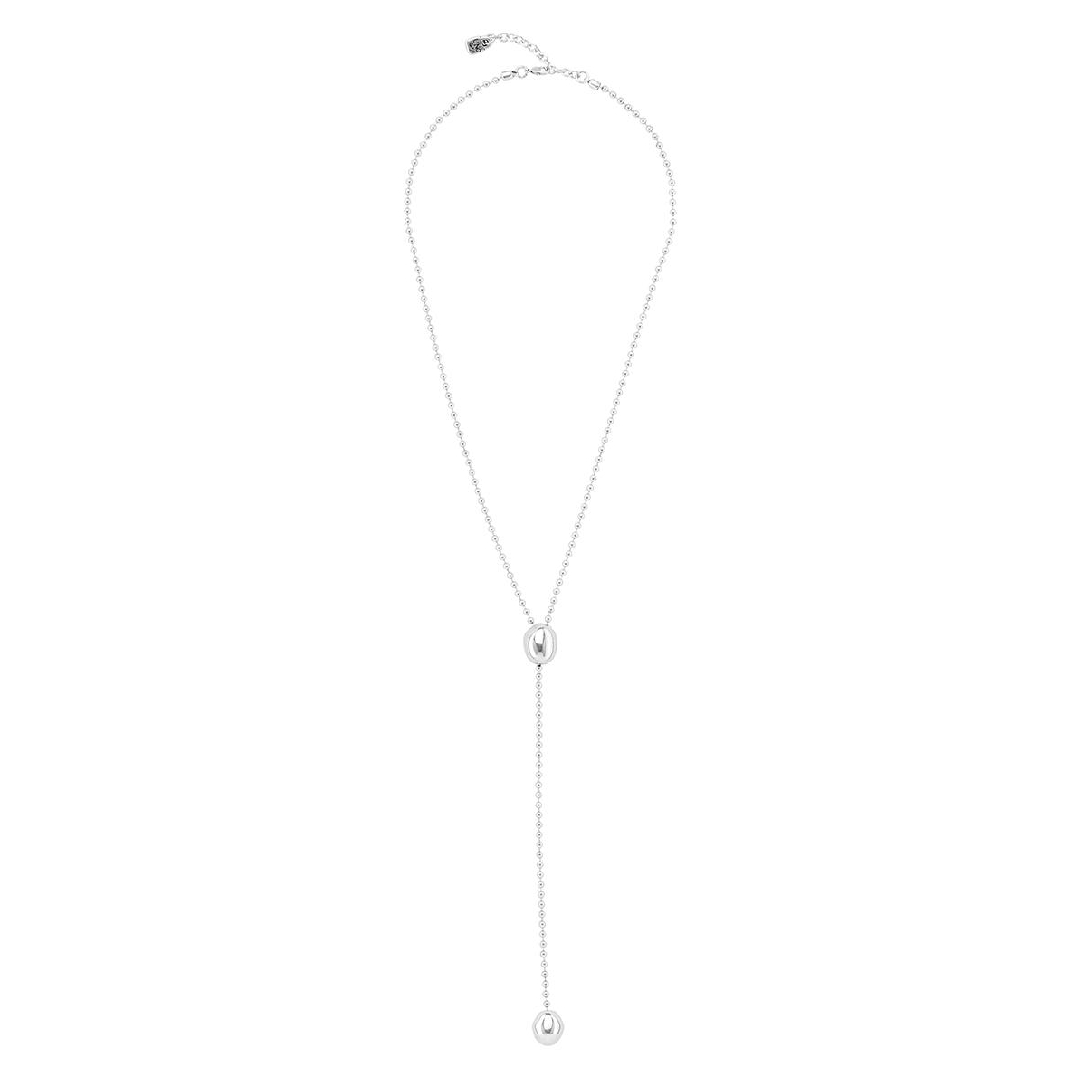 UNOde50 Sterling Silver Clasp Long necklace - Silver