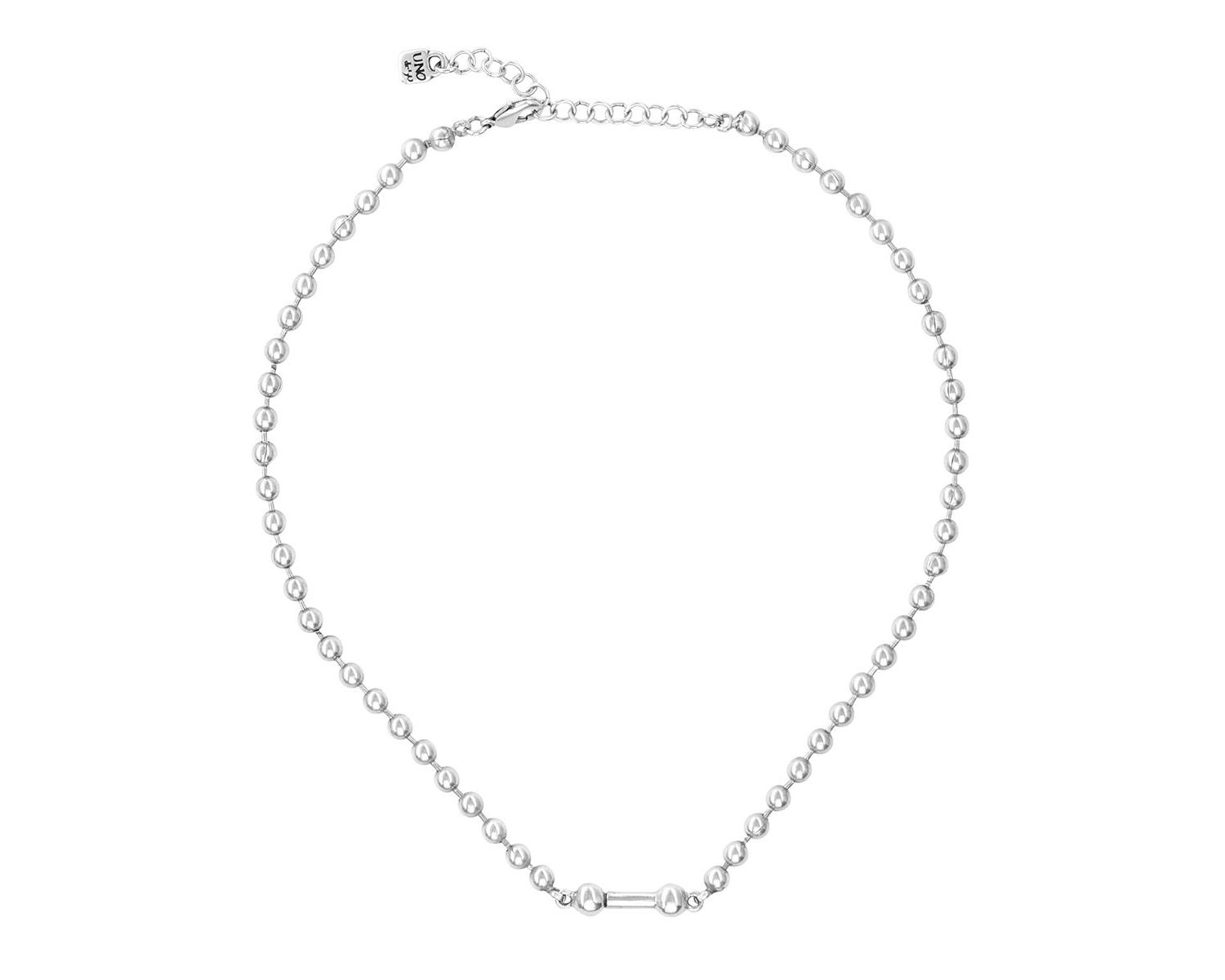 Sterling Silver Cylindrical Charm Necklace