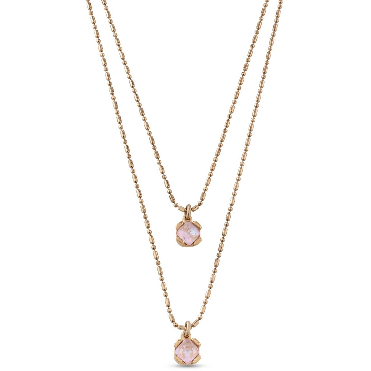 UNOde50 18K Gold Plated Metal Alloy Double Chain Necklace - Gold