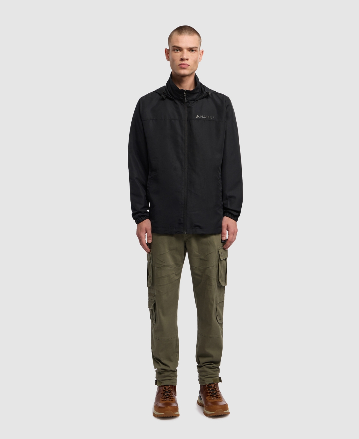 Ecko Unltd Men's Packable Hooded Windbreaker Jacket
