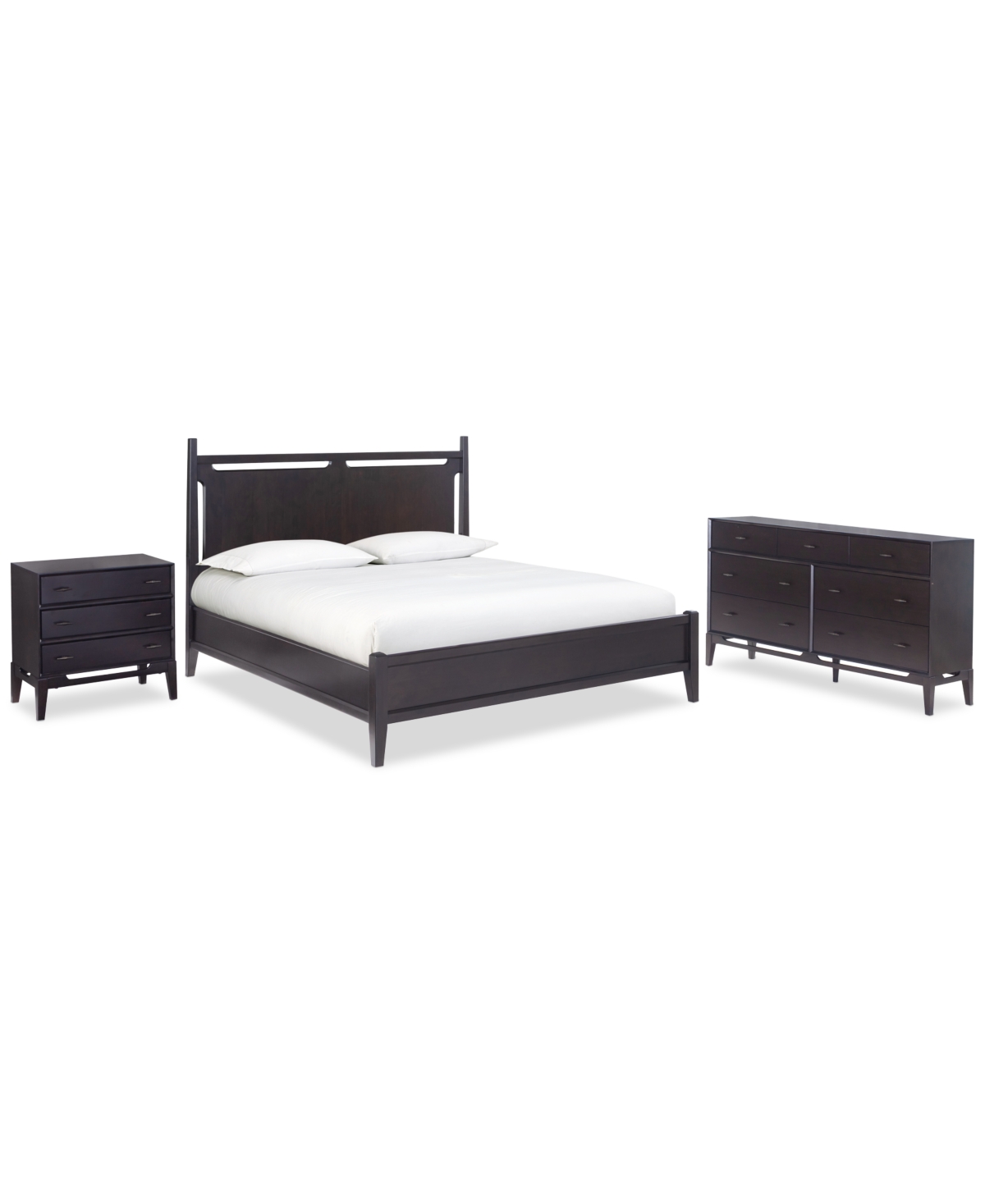 Macy's Addelyn 3 Pc. Set (california King Poster Bed, Chest & 1-drawer Nightstand) In Brown