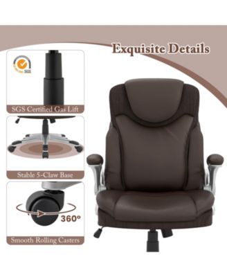 Ergonomic Office Chair PU Leather Executive Swivel