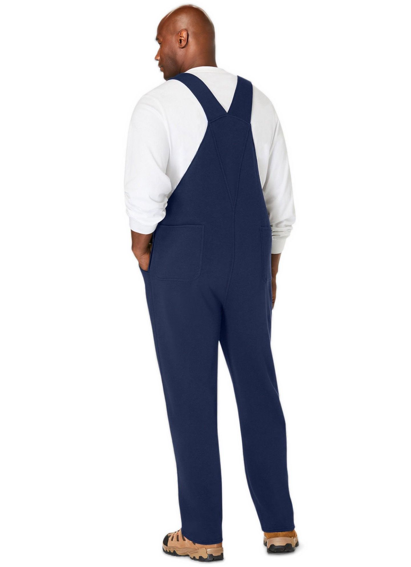 Мужской комбинезон KingSize Fleece Overalls, цвет: Чёрный — фото 2