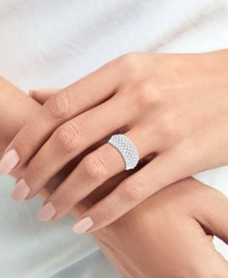 Lab-Grown Diamond Pavé Band (2 ct. t.w.) in Sterling Silver