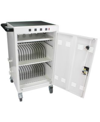 Charging Cart for 35 Devices with Power Strip 