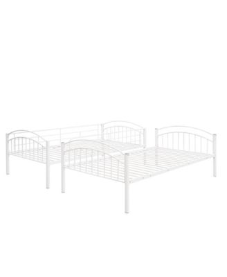 Streamdale Twin Over Twin Metal Bunk Bed, Divided Into Two Beds