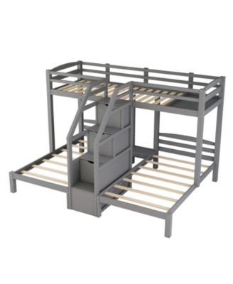 Streamdale Twin Bunk Bed with Staircase & Drawer