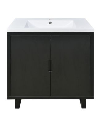 Premium Solid Wood Bathroom Vanity (30")