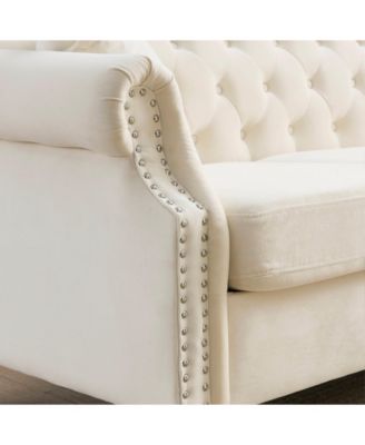 Streamdale 3-seater + 3-seater Combination sofa.Beige Velvet W834S00065