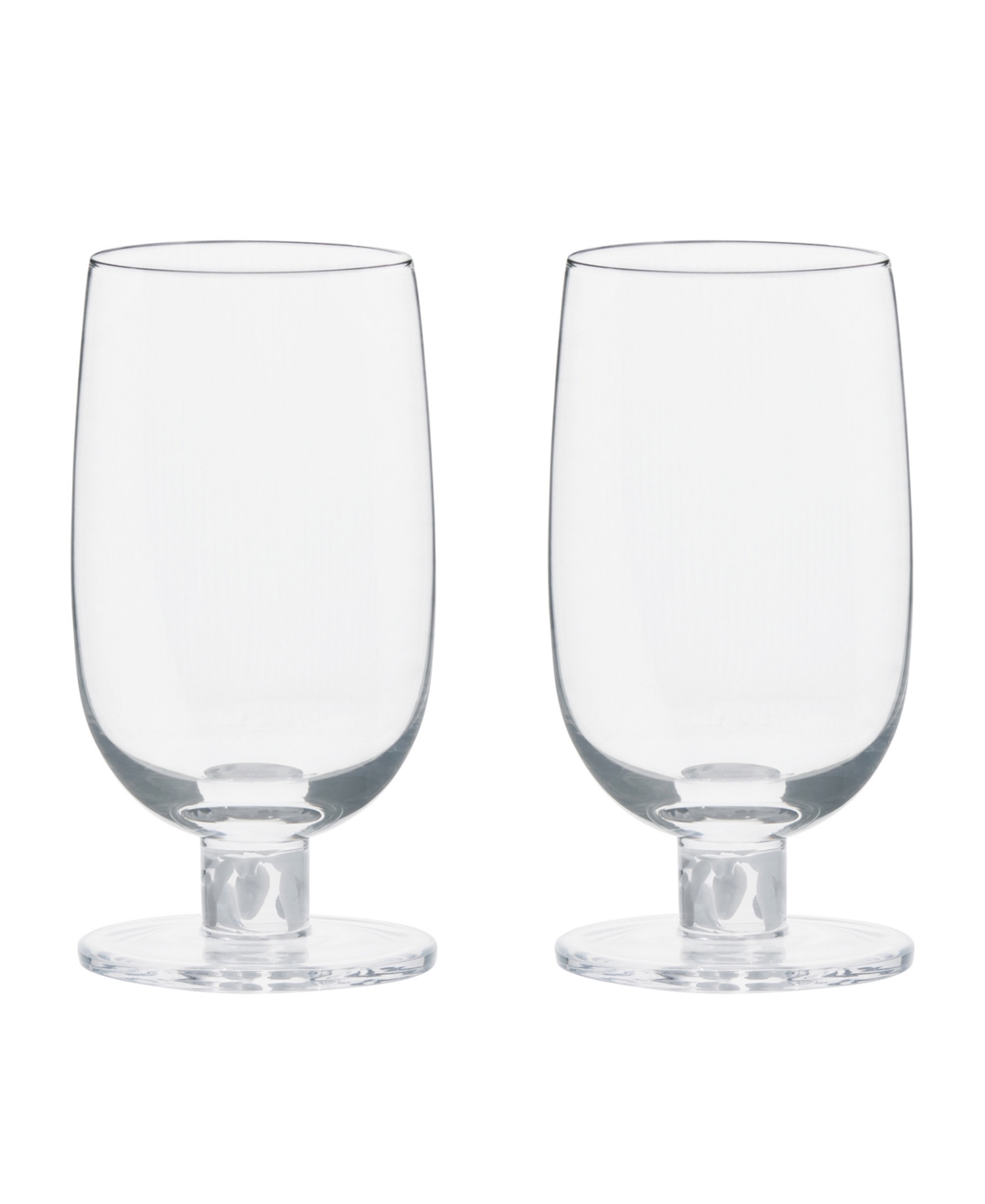 Anton Studio Designs Bjorn Highball Tumblers, Set Of 2 In White