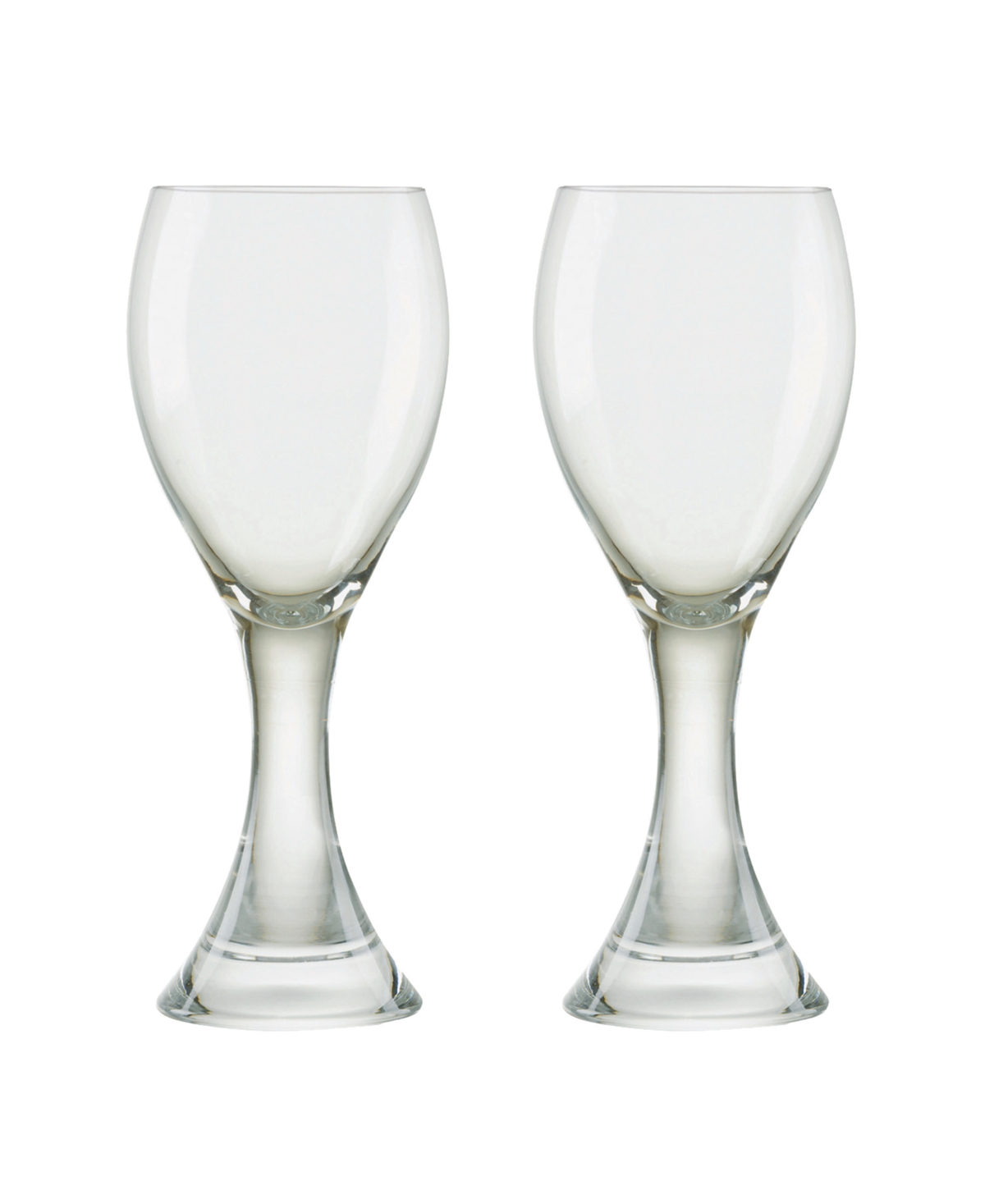 Anton Studio Designs Manhattan White Wine Glasses, Set Of 2 In Clear