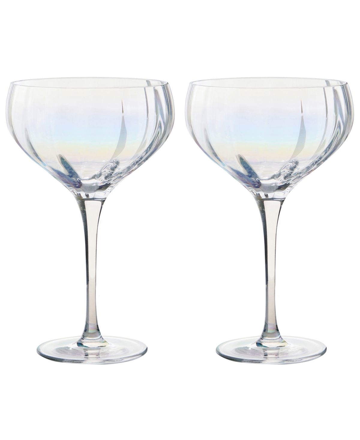 Anton Studio Designs Palazzo Champagne Coupes, Set Of 2 In Multicolor