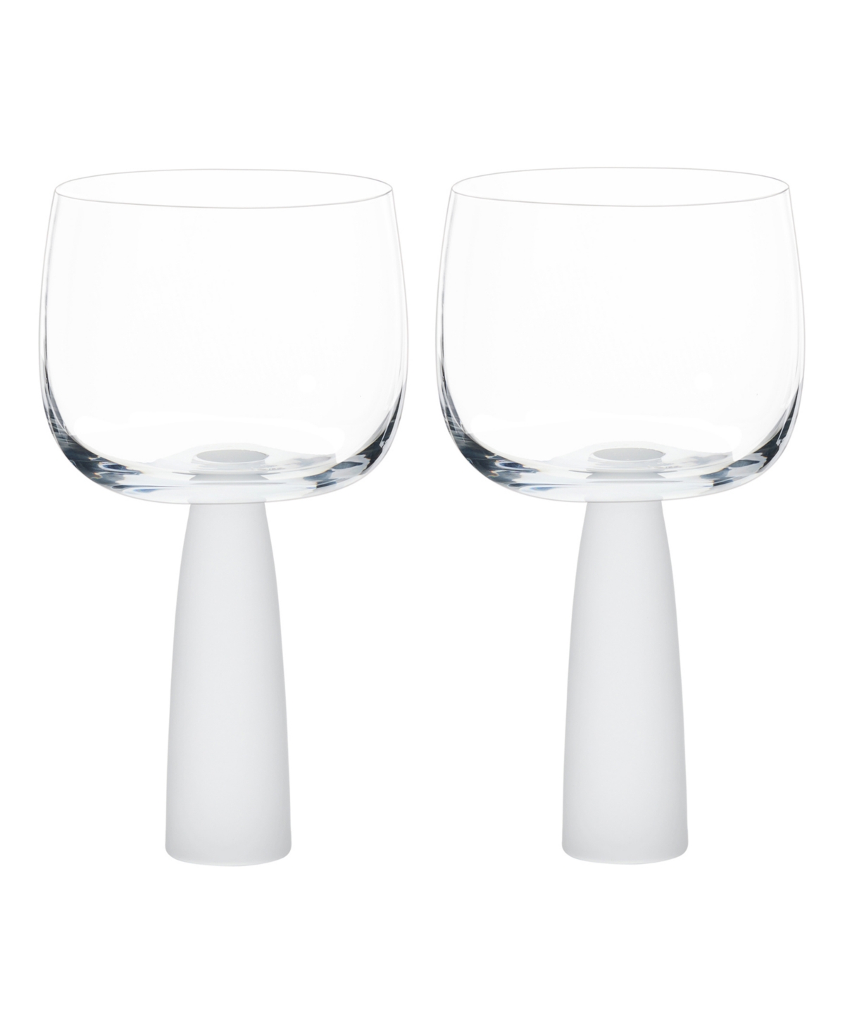 Anton Studio Designs Oslo Gin Glasses Frost, Set Of 2 In Clear