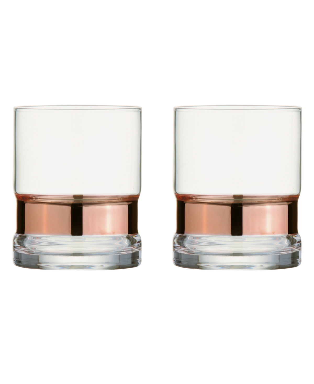 Anton Studio Designs Soho Double Old Fashioned Tumblers, Set Of 2 In Bronze