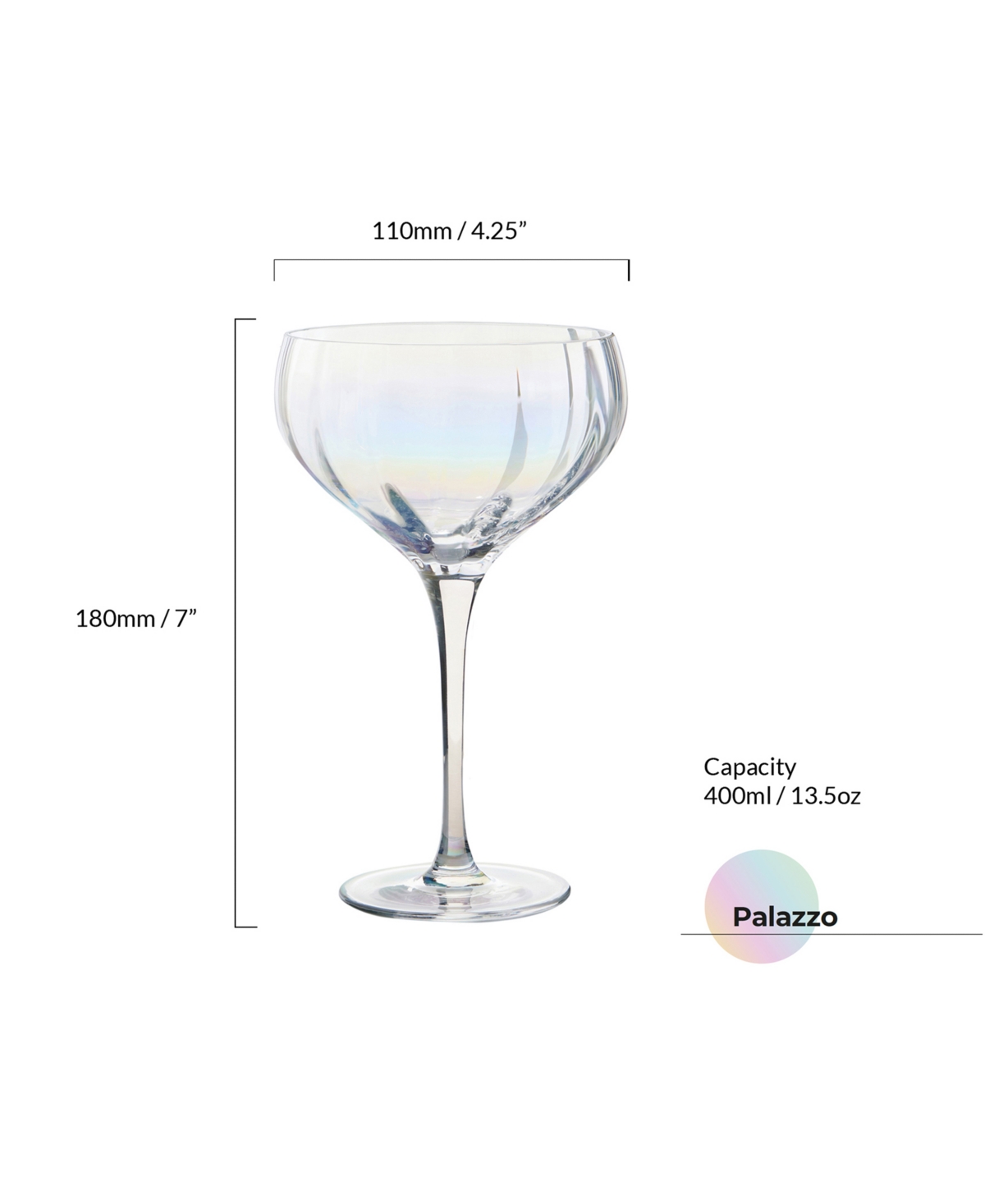 Anton Studio Designs Palazzo Champagne Coupes, Set Of 2 In Multicolor