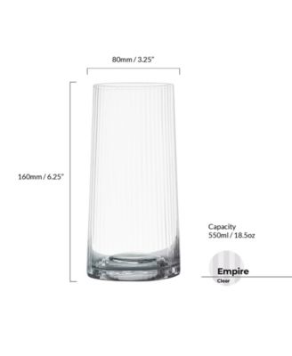 Empire Clear Highball Tumblers, Set of 2
