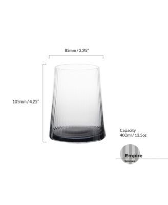 Empire Double Old Fashioned Tumblers Smoke, Set of 2