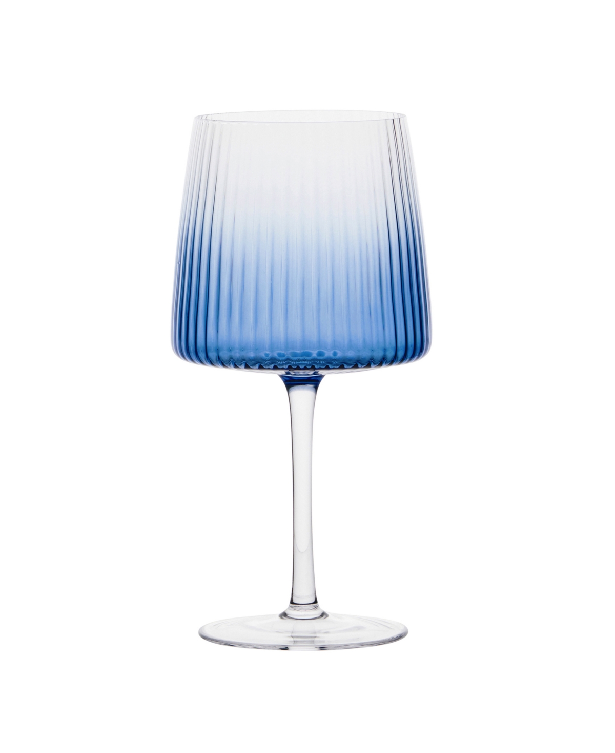 Anton Studio Designs Empire Blue Gin Glasses, Set Of 2 In Blue