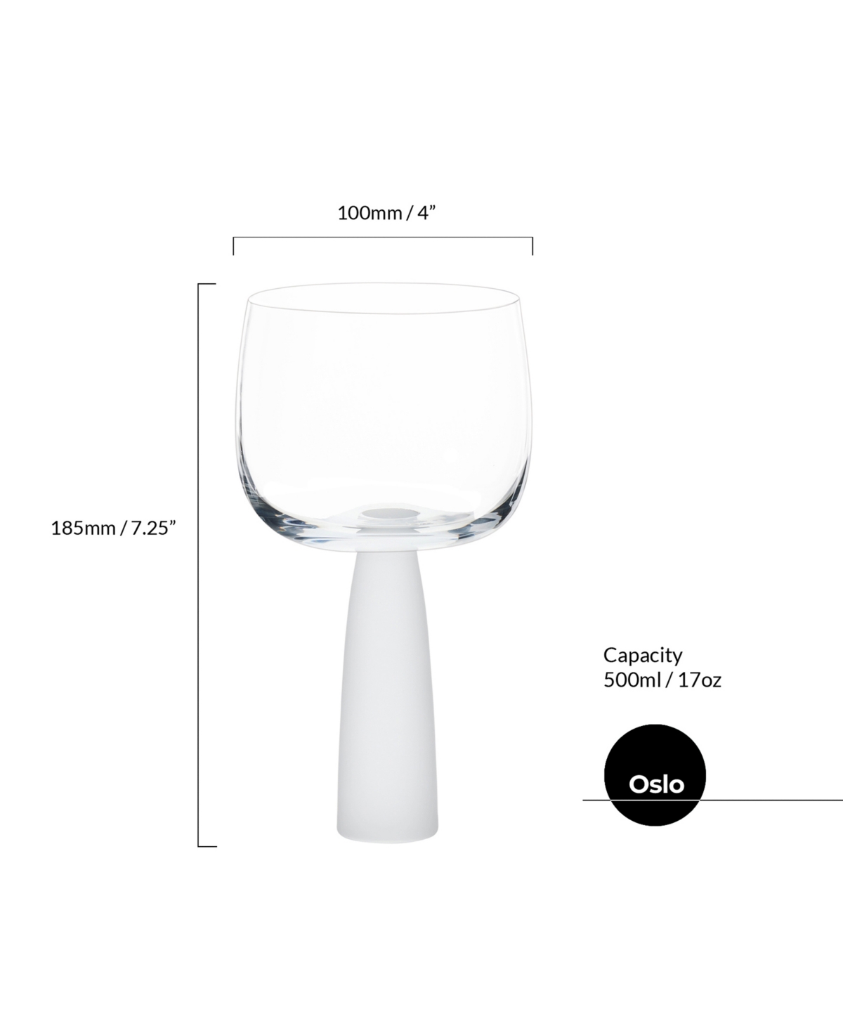 Anton Studio Designs Oslo Gin Glasses Frost, Set Of 2 In Clear