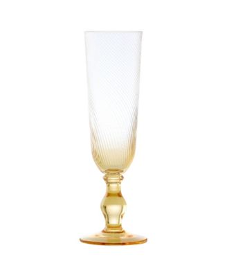 Swirl Champagne Flutes, Set of 4