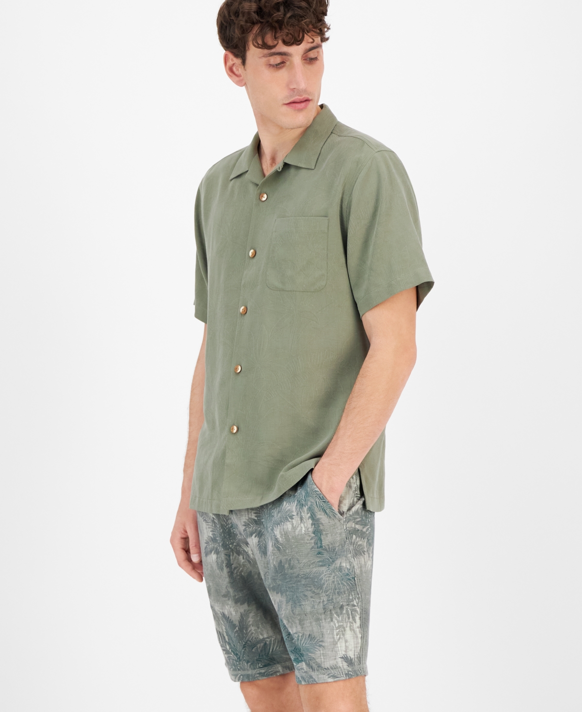 Tommy Bahama Men's Al Fresco Tropics Silk Short-sleeve Shirt