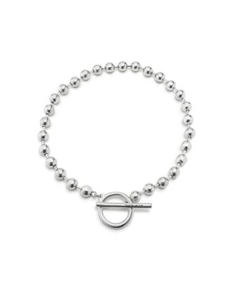 Sterling Silver Circle Logo Necklace 