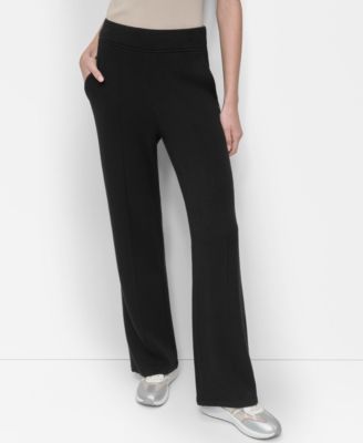 DKNY - Women's Knit Pull-On Wide-Leg Pants