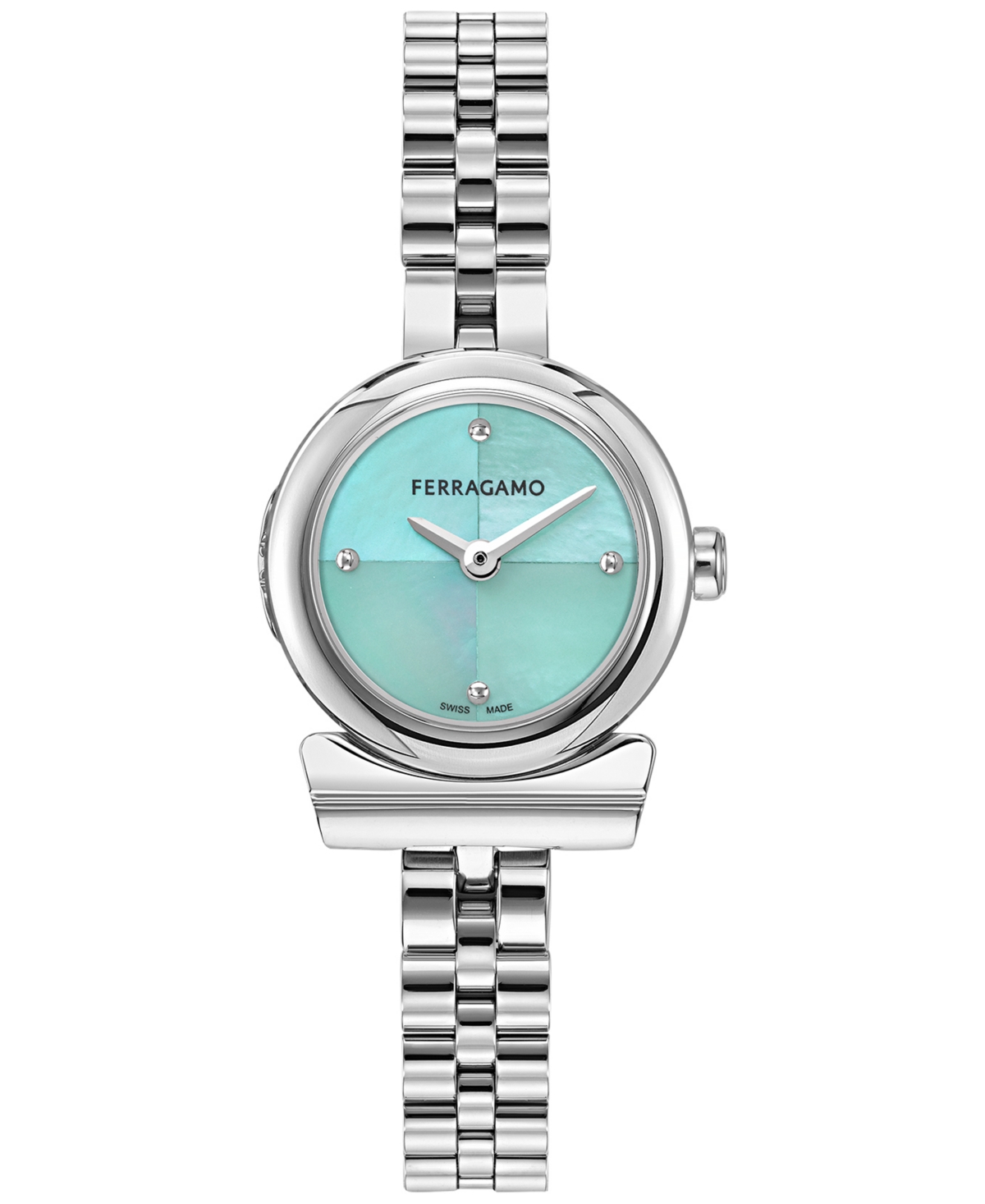Ferragamo Women's Swiss Stainless Steel Bracelet Watch 23mm In Stainless