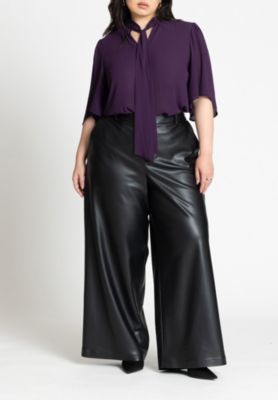 Women's Bow Blouse With Flutter Sleeve