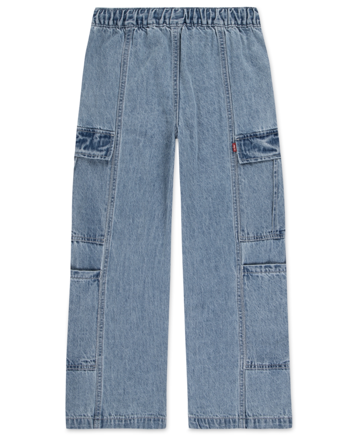 LEVI'S BIG GIRLS DENIM PARACHUTE CARGO PANTS 
