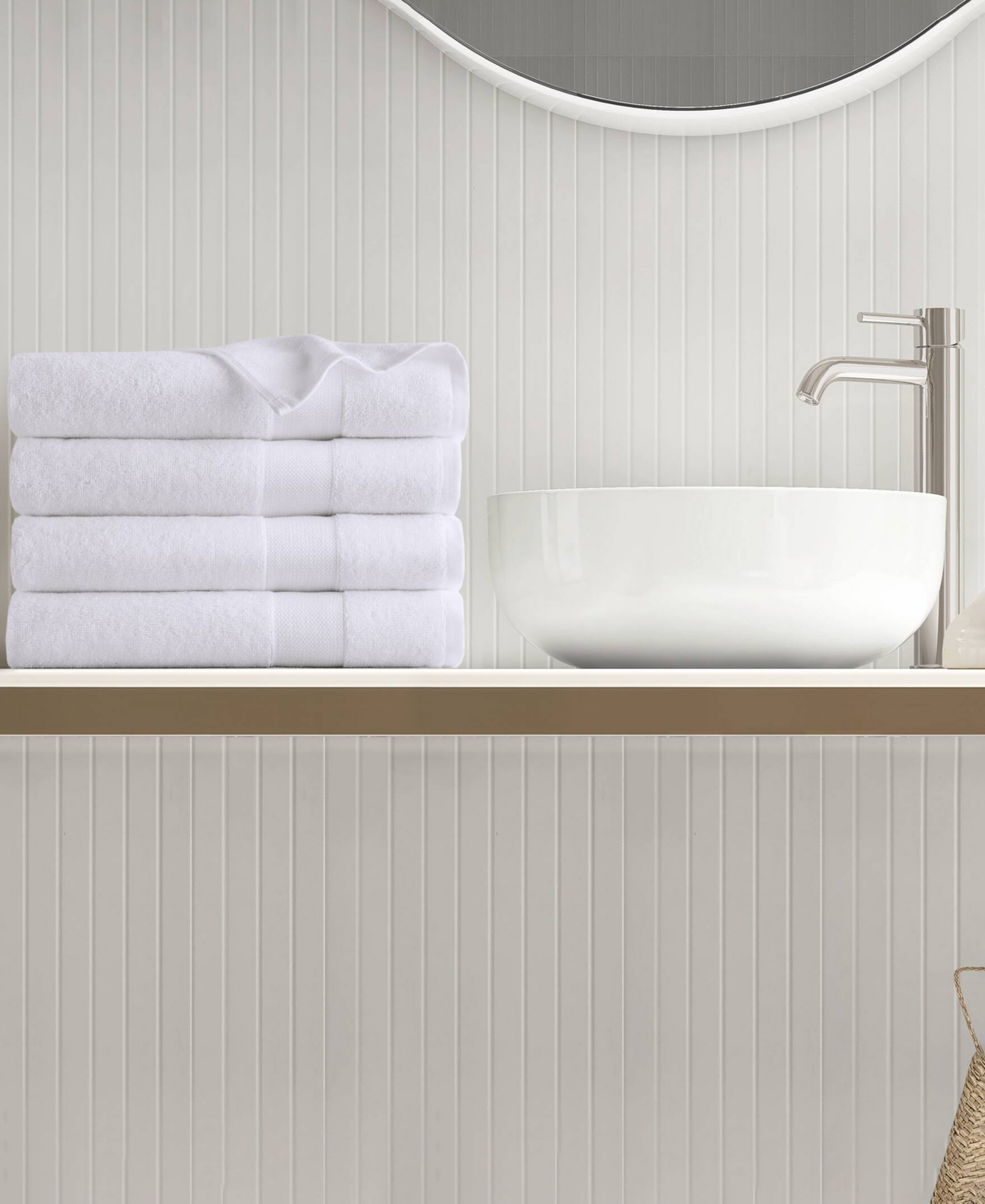 510 Design Premium Turkish Cotton Plush 4-pc. Bath Towel Set In White