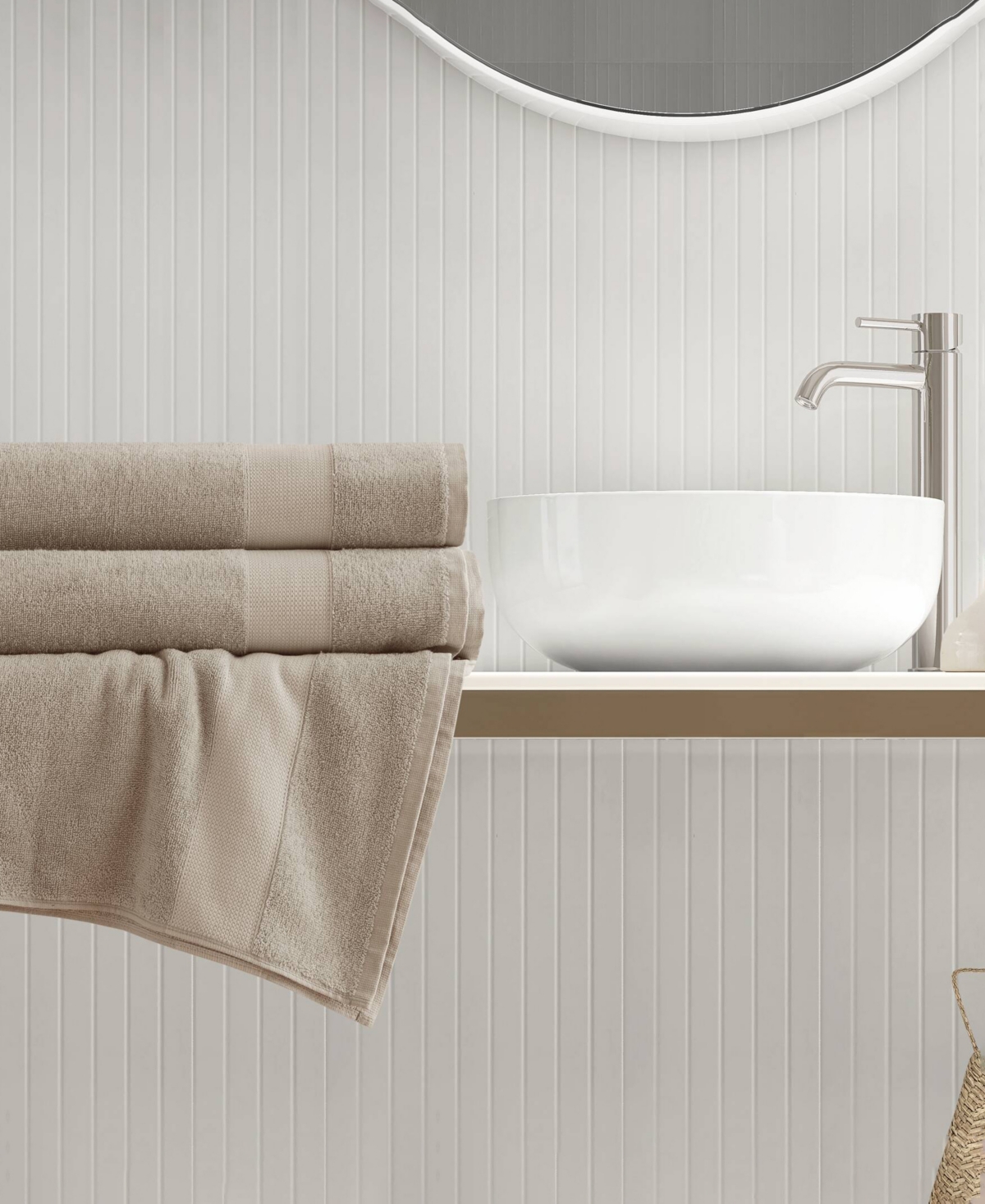 510 Design Premium Turkish Cotton Plush 2-pc. Bath Towel Set In Beige