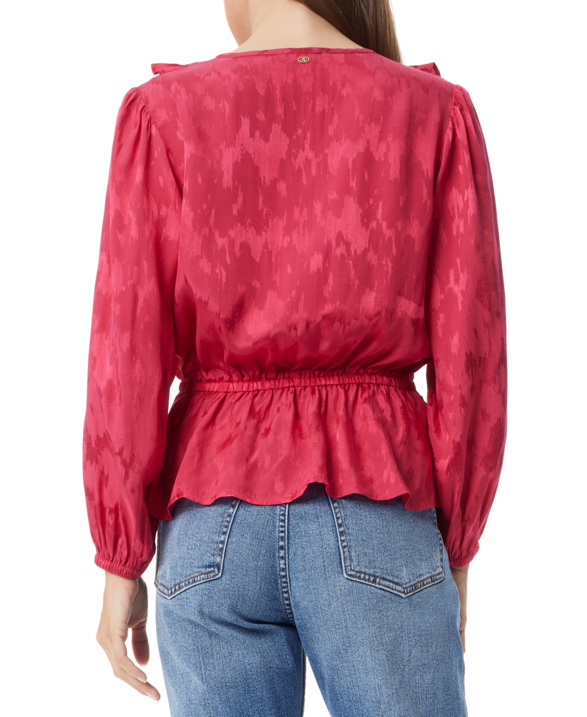 SAM EDELMAN WOMEN'S KAMILA RUFFLED PEPLUM-HEM TOP 
