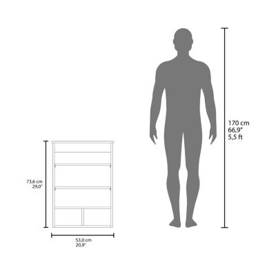 1Pc 5 Shelves, Mirrored Door & Space-Saving Design Medicine Cabinet