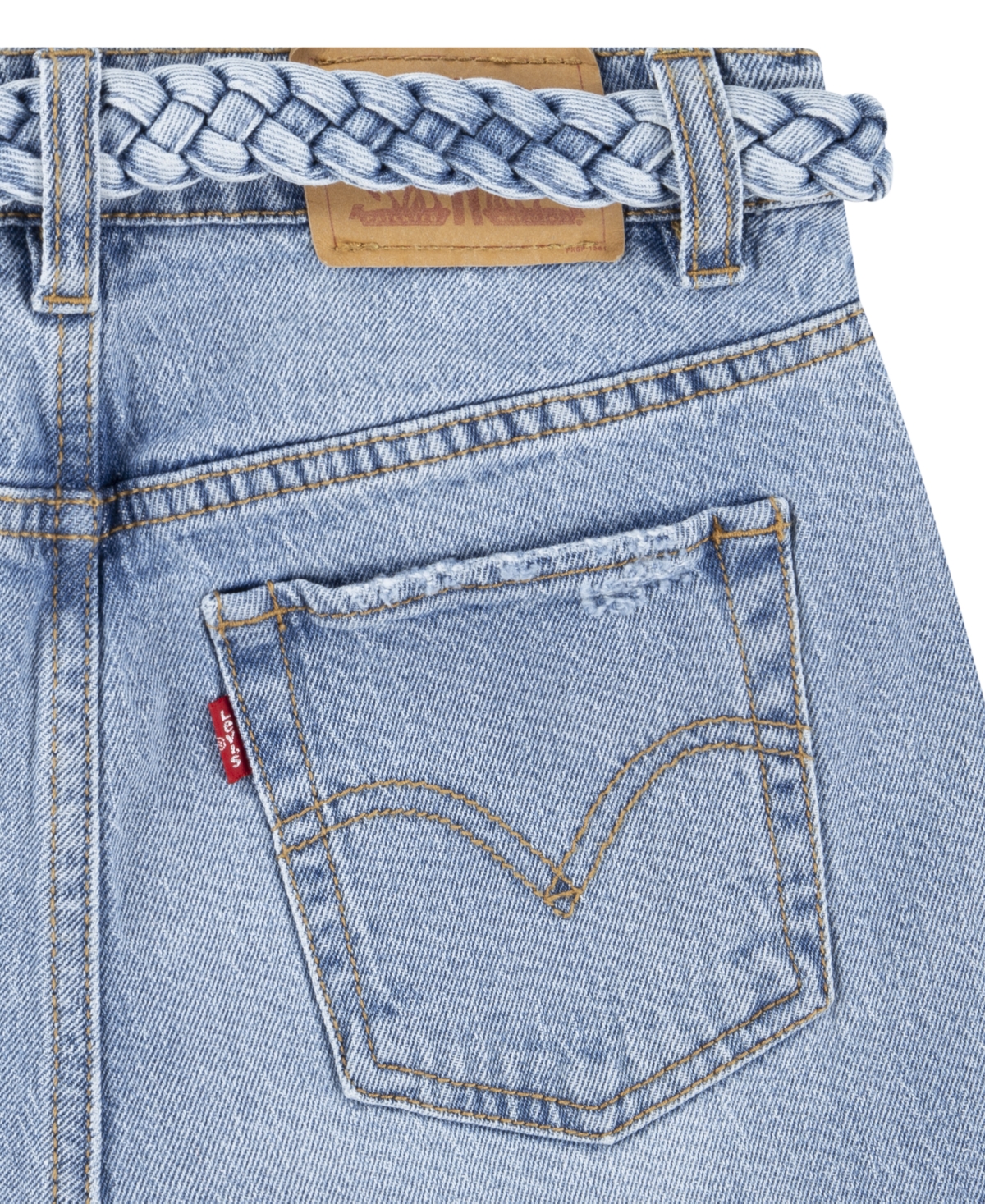 LEVI'S BIG GIRLS CULOTTE DENIM PANTS 