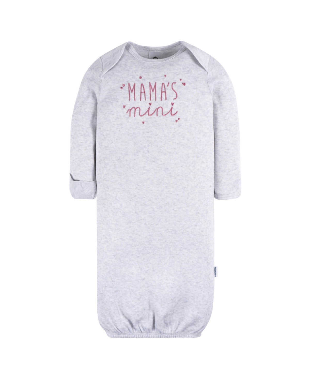 Gerber Baby Girls Gowns with Mitten Cuffs, 4-Pack