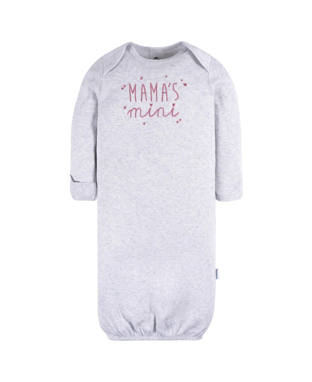 Детские Gerber Baby Girls Gowns with Mitten Cuffs, 4-Pack — фото 5