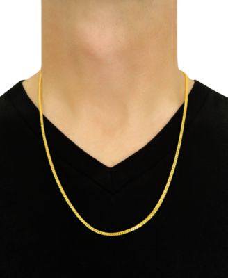 24" Franco Chain Necklace (1-7/8mm) in 14k Gold