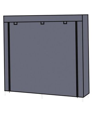 7-Tier Portable Shoe Rack with Fabric Cover for Organized Shoe Storage and Closet Organization