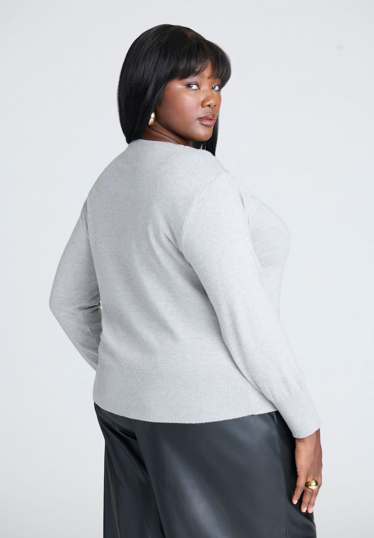 Eloquii Plus Size Double Sleeve Sweater