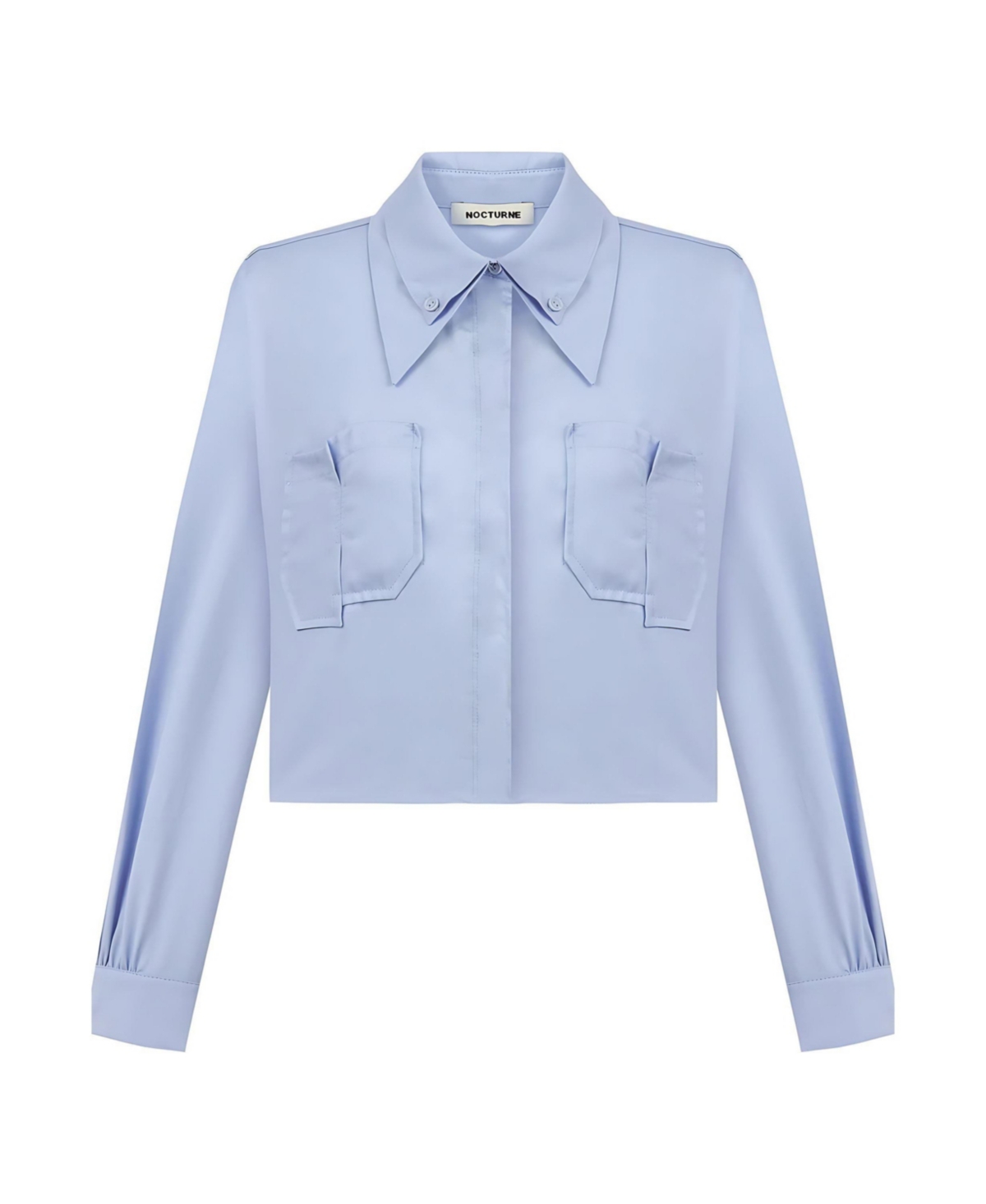 Nocturne Women's Double Collar Cotton Button-Up Shirt