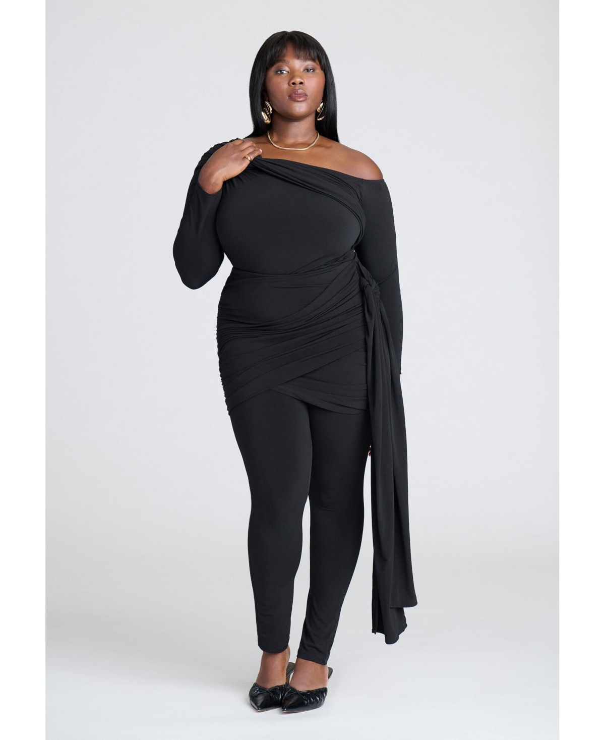 Eloquii Women s Kady Fit Double Weave Pant Black Smart Closet
