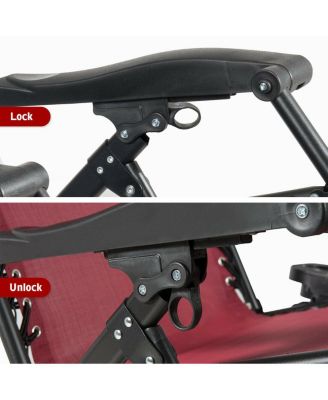 SUGIFT Oversize Lounge Chair with Cup Holder of Heavy Duty for outdoor