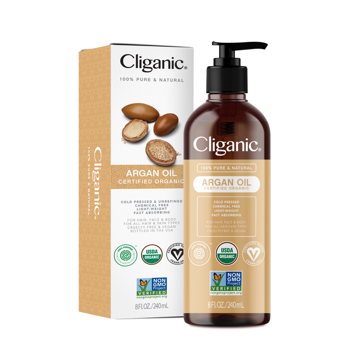 Organic Argan Oil - 8 oz