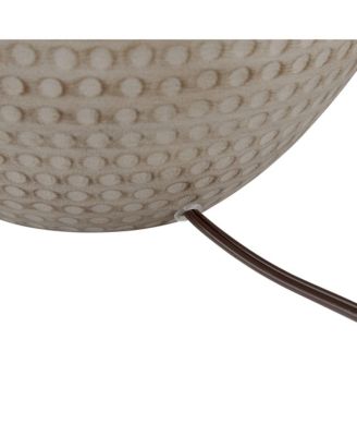 Brighton 27 1/4" Tall Hammered Pot Farmhouse Rustic Modern Table Lamp Beige Finish Metal Single Living Room Bedroom