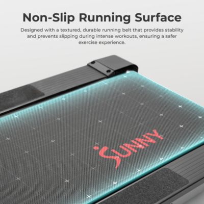 Smart Manual Walking Treadmill with Digital Monitor and 300 LB Weight Capacity — Compact & Foldable, Bluetooth Connection with SunnyFit App