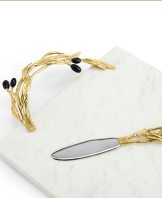 Olive Branch Cheeseboard and Knife Set